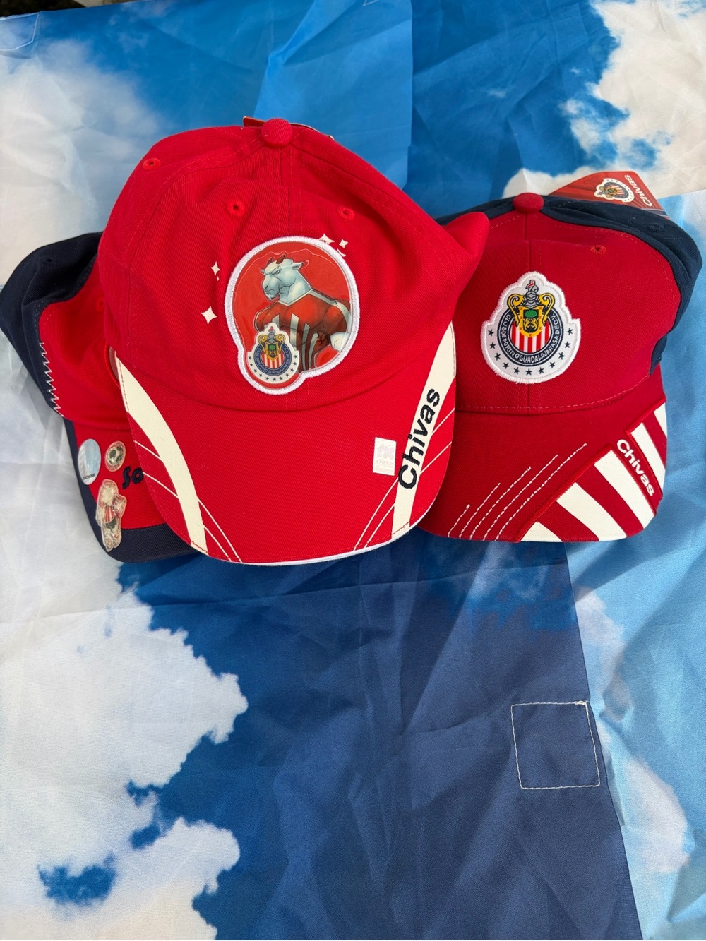 Chivas Baseball Caps - Red & Navy Trio Unisex